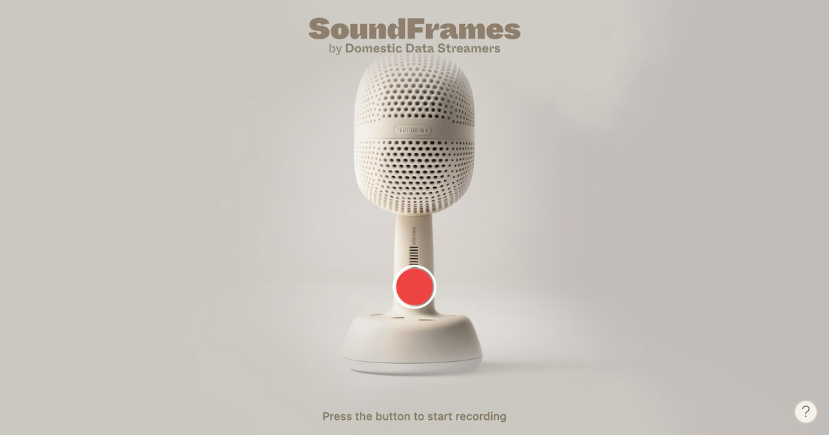 SoundFrames by Domestic Data Streamers